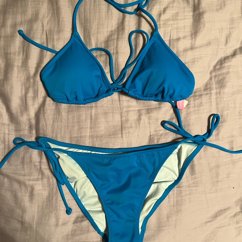 Blue swimsuit. Victoria’s Secret